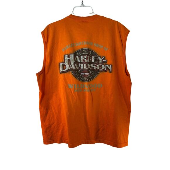HARLEY DAVIDSON Men’s Vintage 2004 Tank Top - Wildwood, New Jersey / Size: XL - Picture 2 of 7